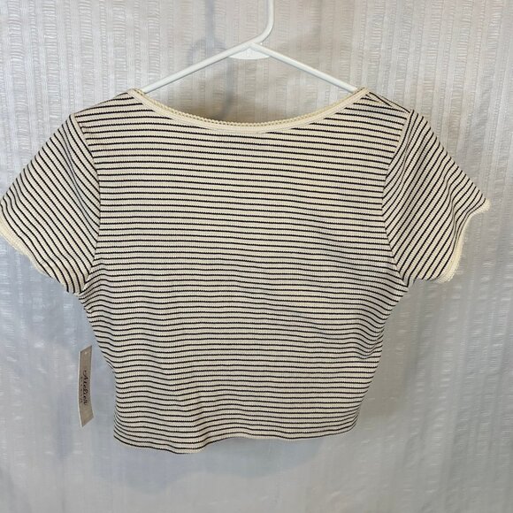 Atelier Striped Womens Sz L Top NWT - Picture 4 of 7